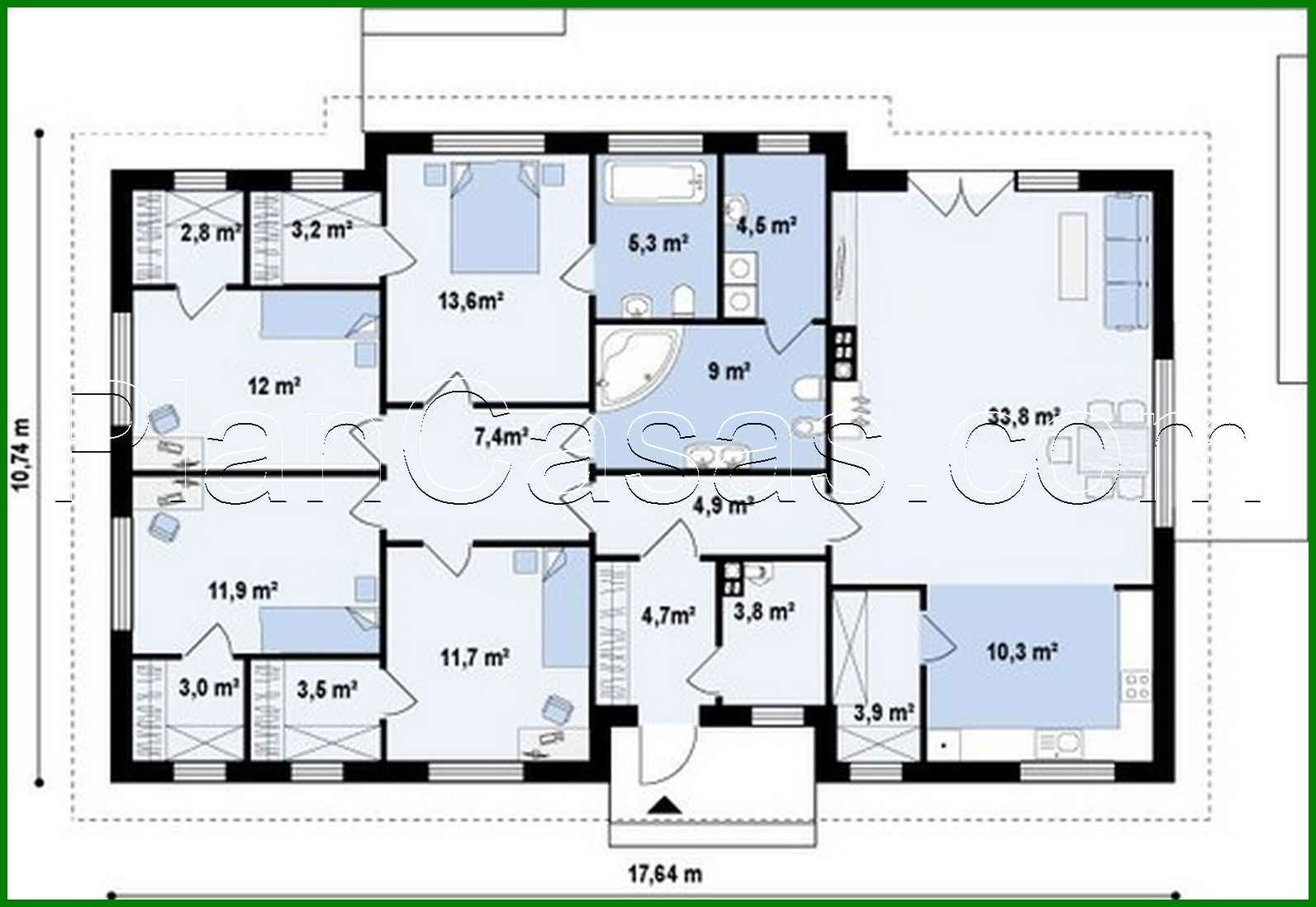 Visualization gallery - Classic one-story house