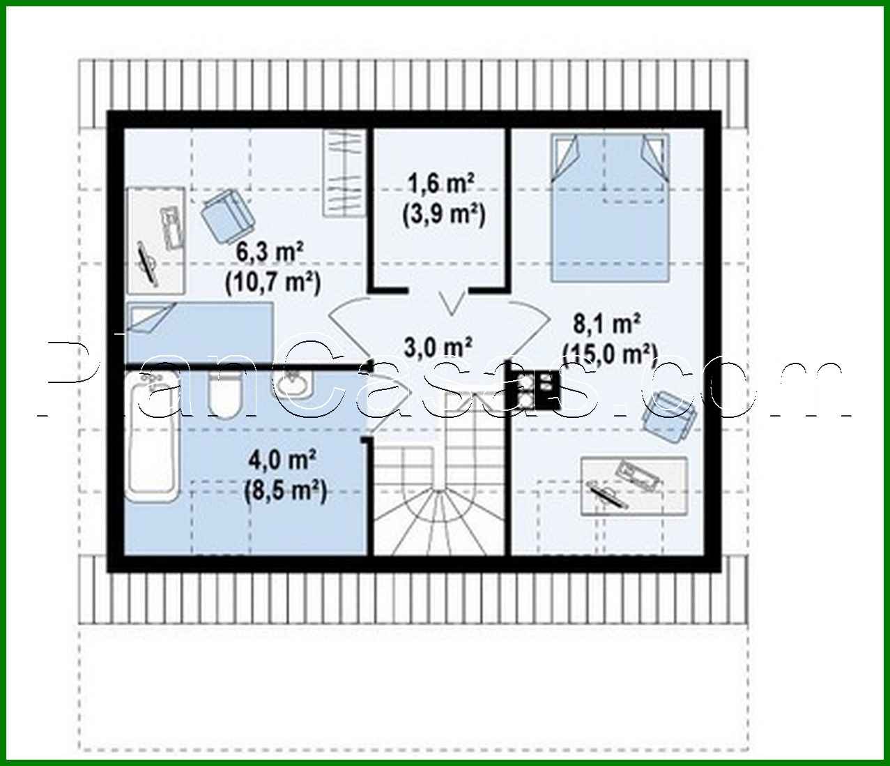 Visualization gallery - The project of a small country house with a front terrace