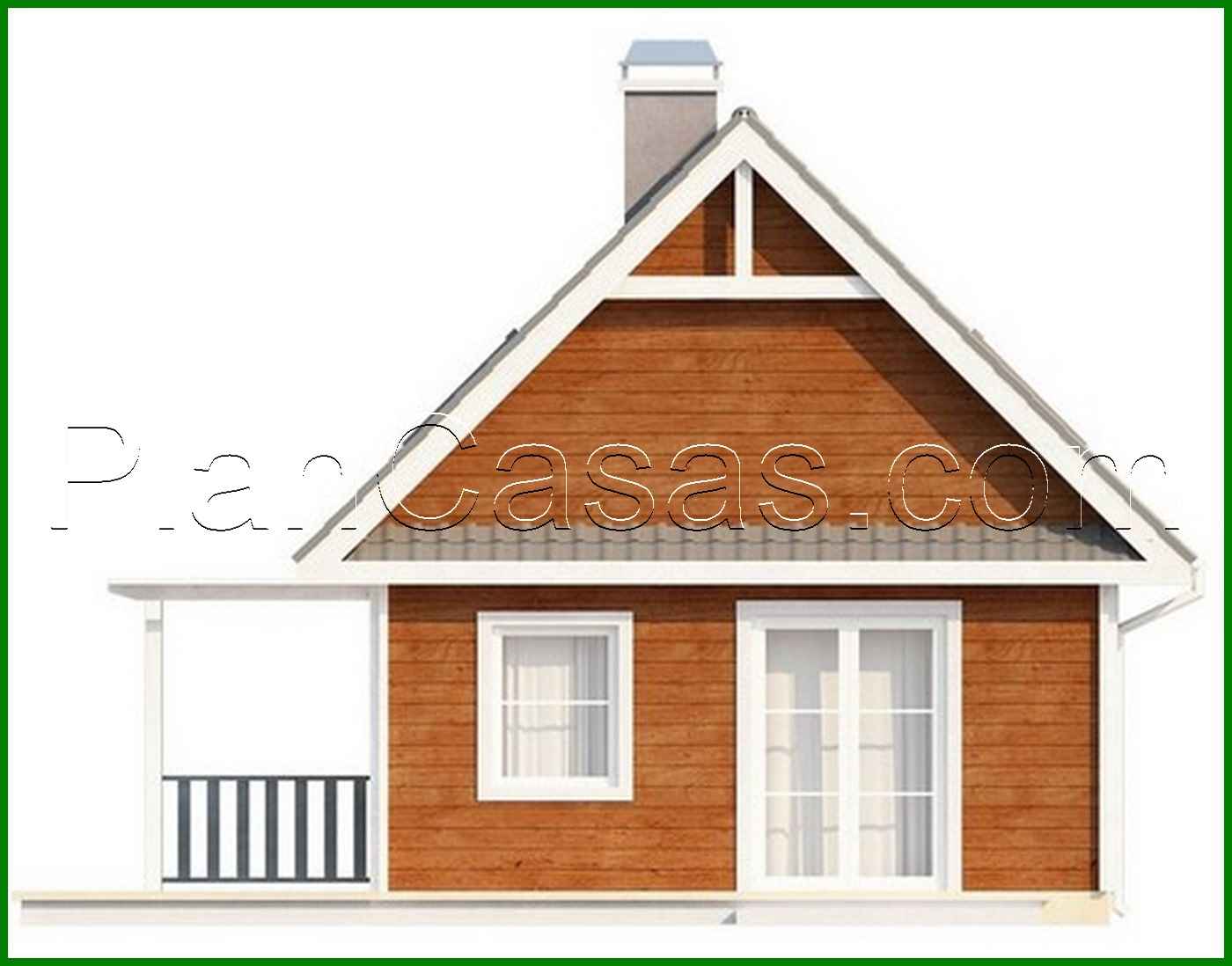 Visualization gallery - The project of a small country house with a front terrace