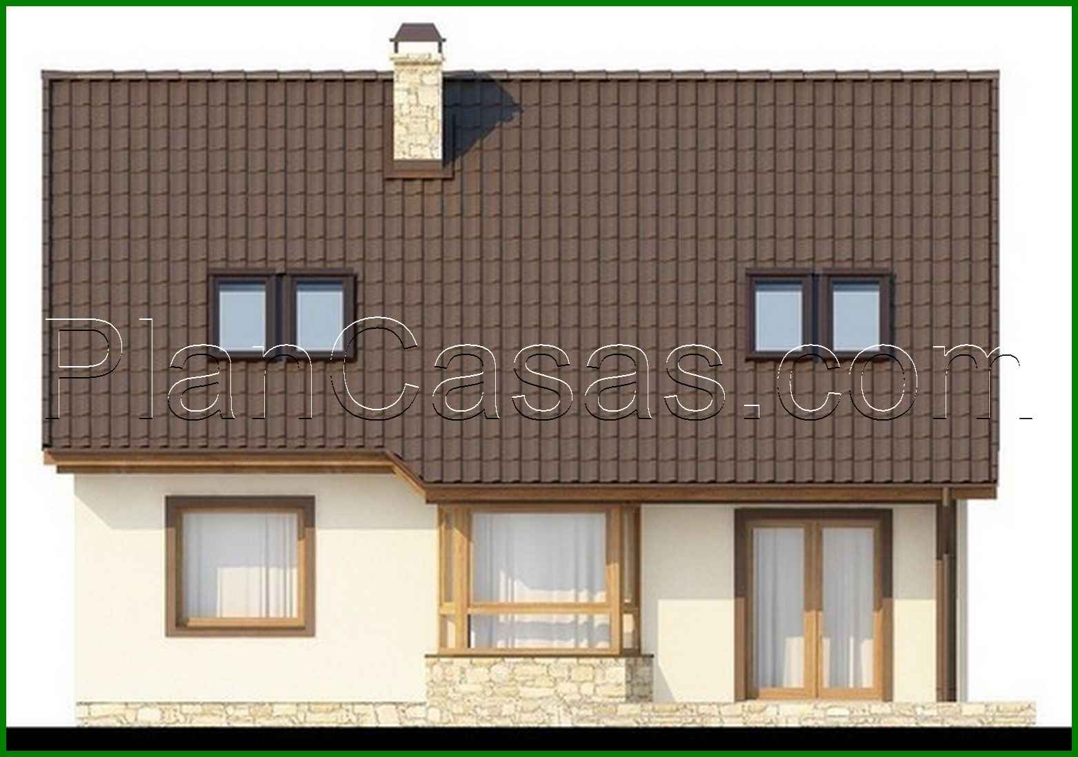 Visualization gallery - Project of a small eco house with an attic