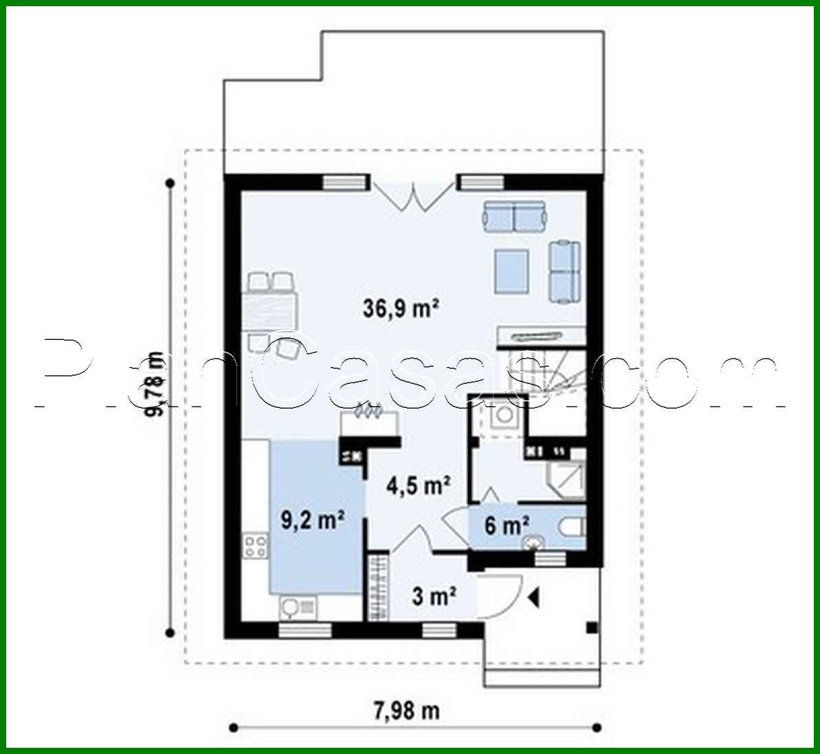 Visualization gallery - House design for a narrow plot