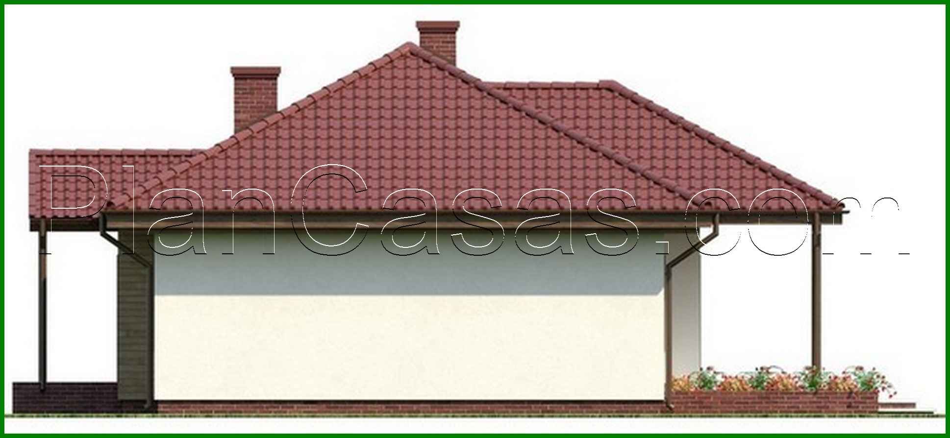 Visualization gallery - The project of a symmetrical one-story house