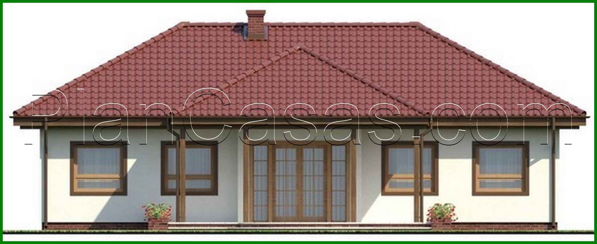 Visualization gallery - The project of a symmetrical one-story house