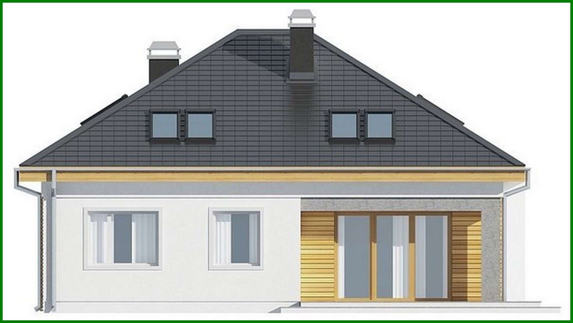 Visualization gallery - House project with additional rooms on the ground floor