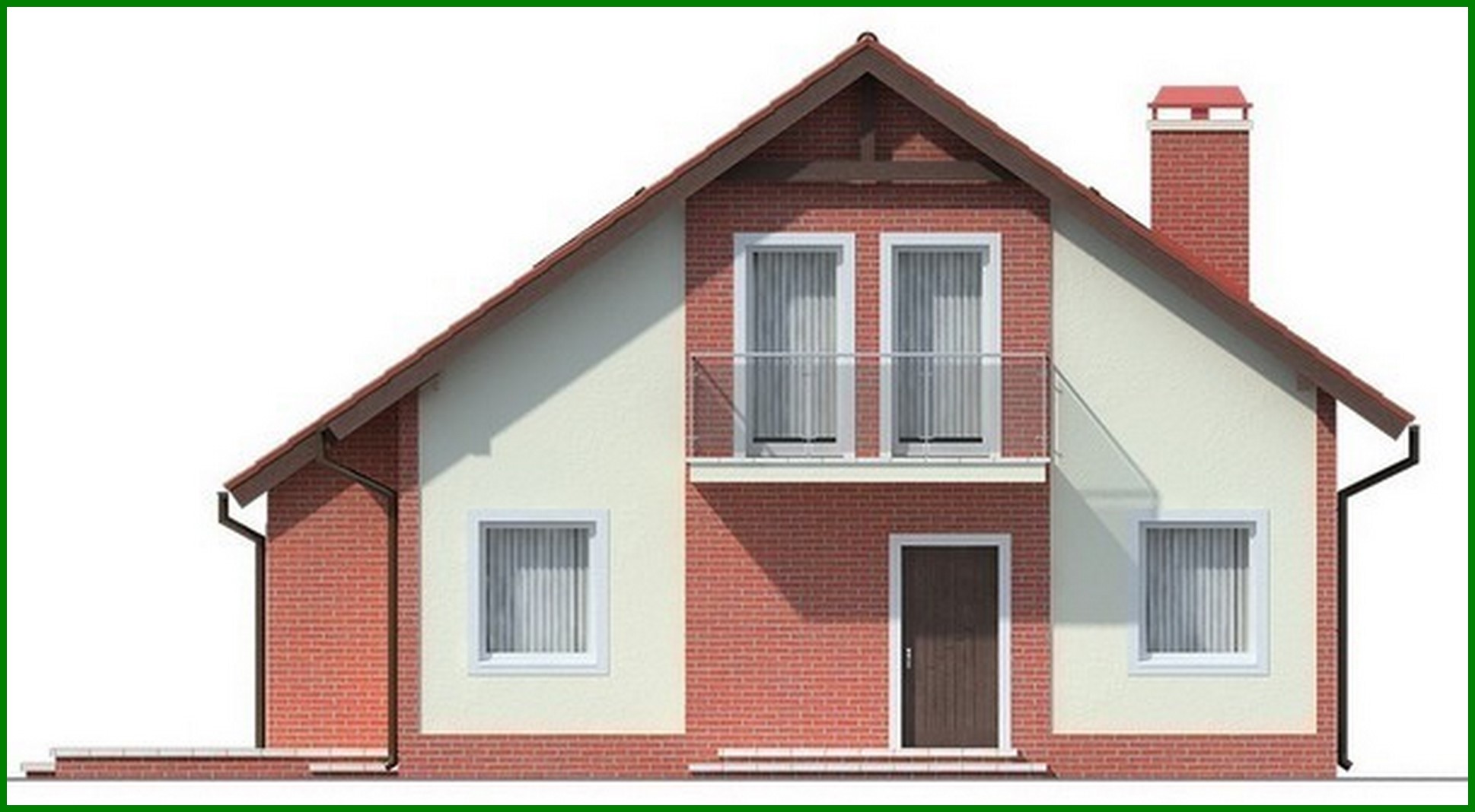 Visualization gallery - A project of a private country light cottage with an attic