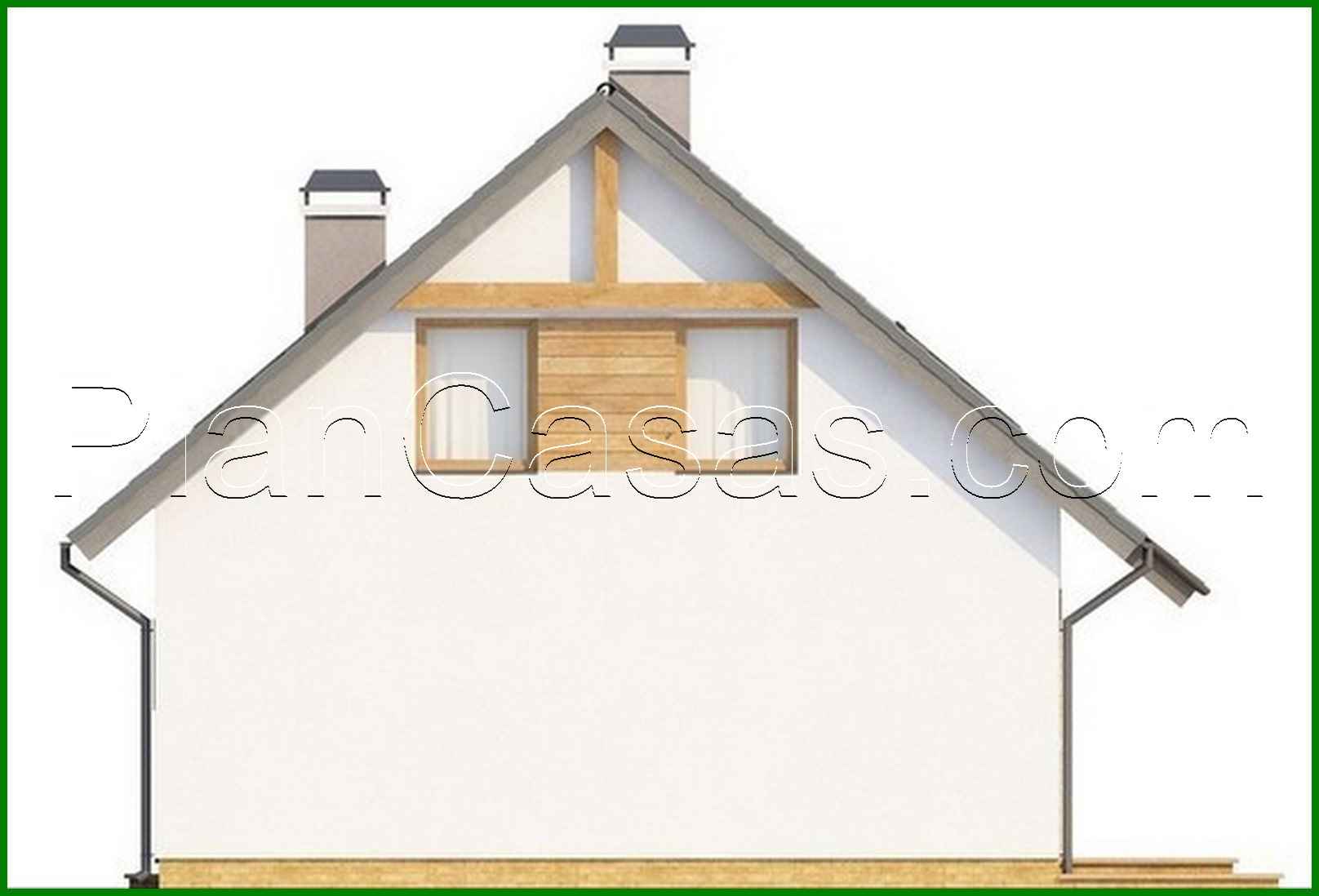 Visualization gallery - The project of an economical comfortable house with an attic