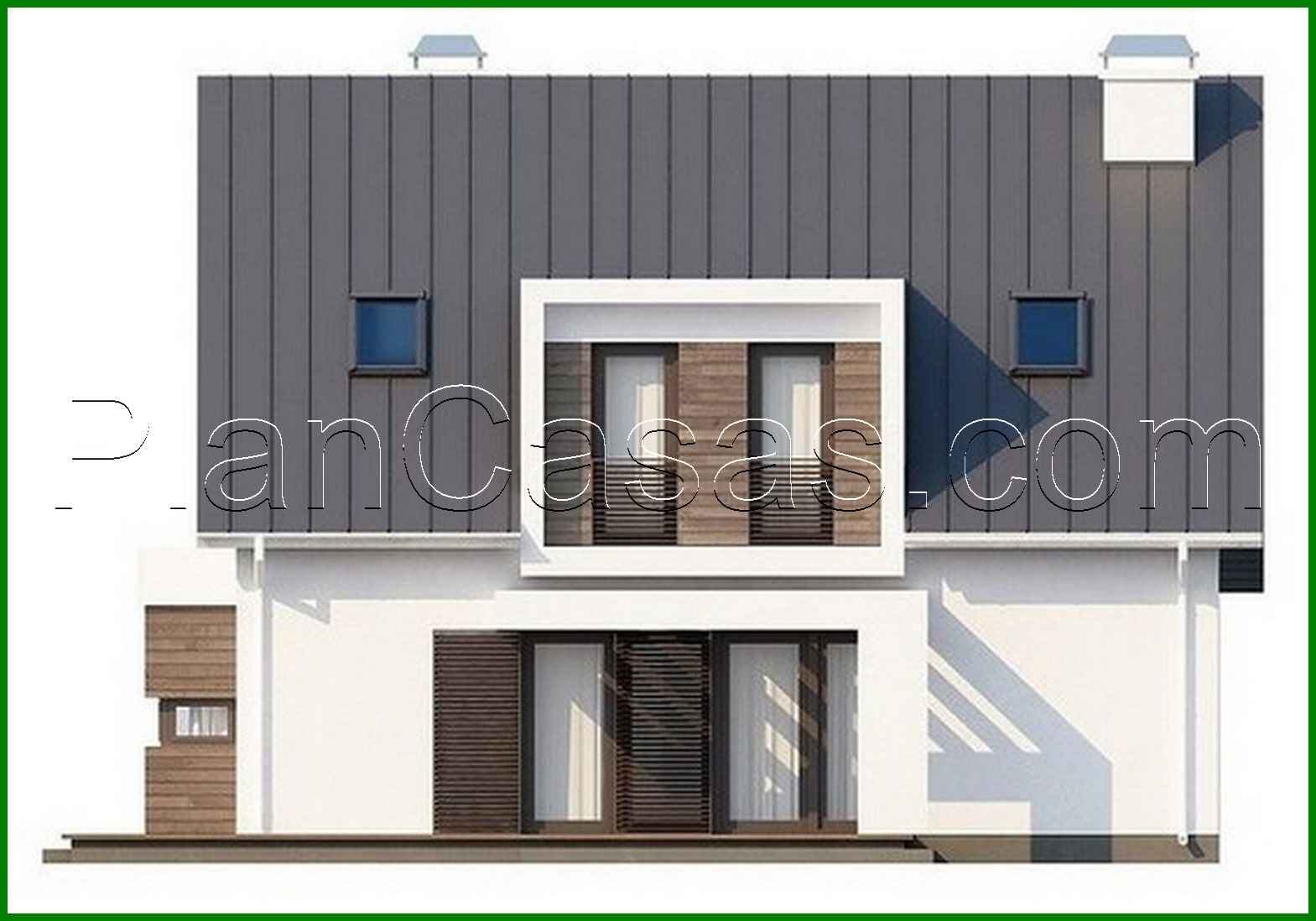 Visualization gallery - Project of a modern house with a garage