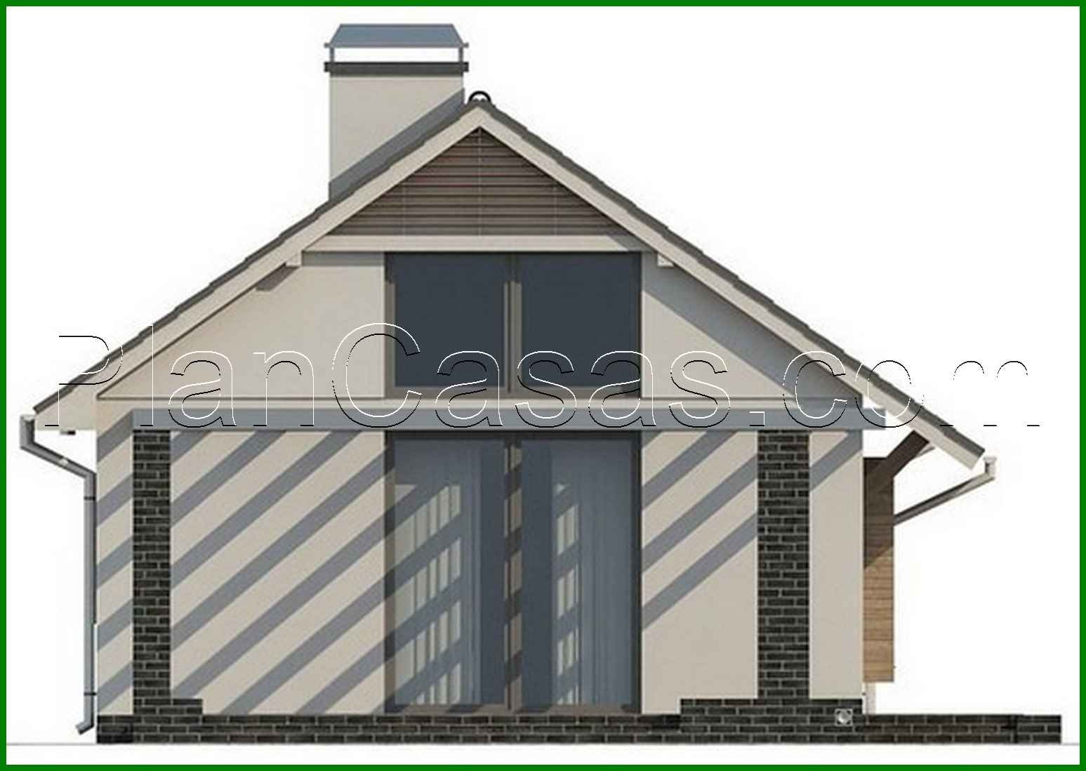 Visualization gallery - The project of a small classic one-story house