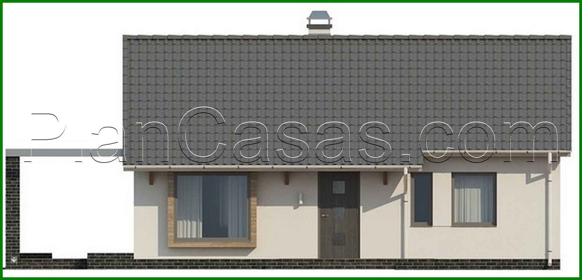 Visualization gallery - The project of a small classic one-story house