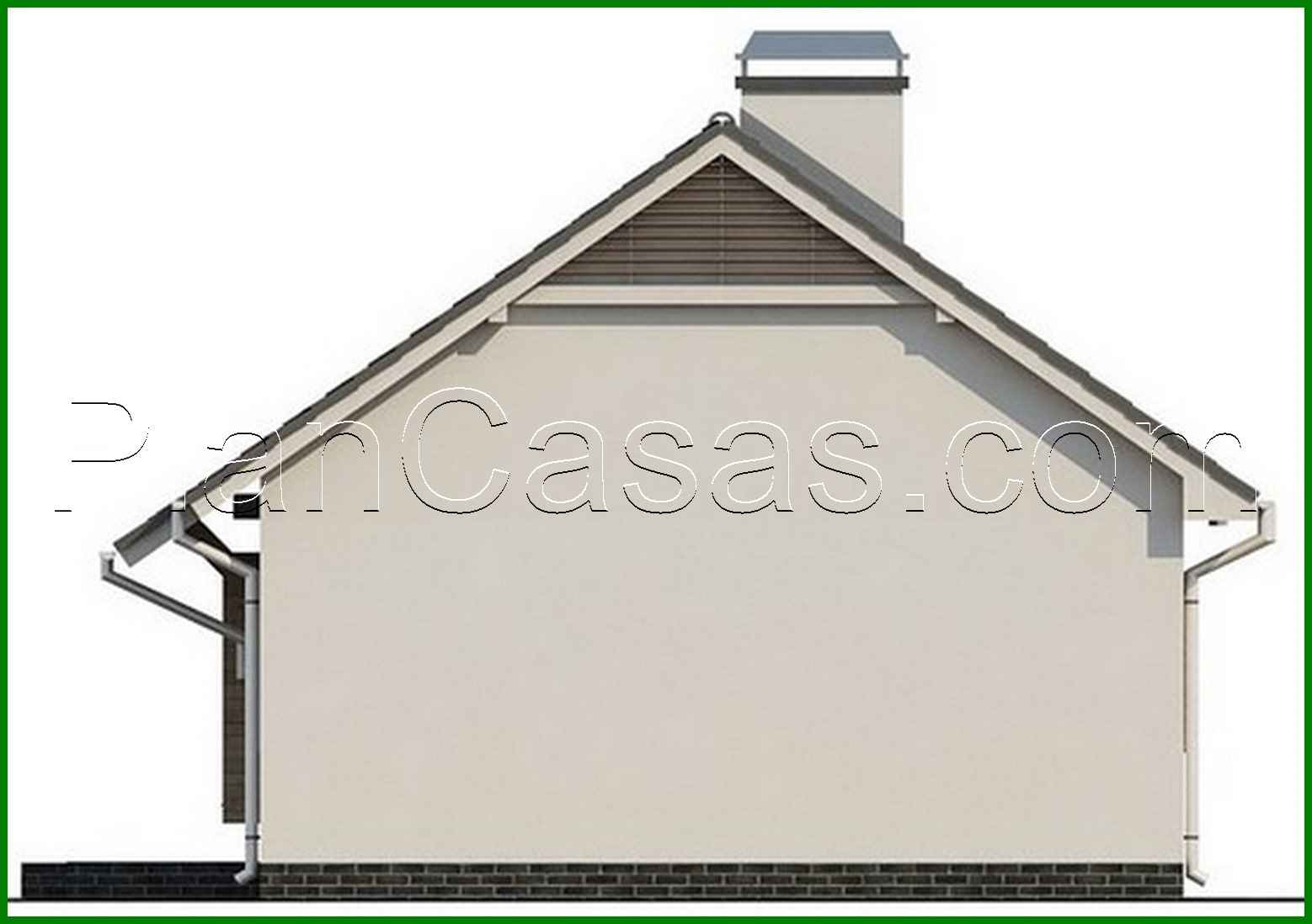 Visualization gallery - The project of a small classic one-story house