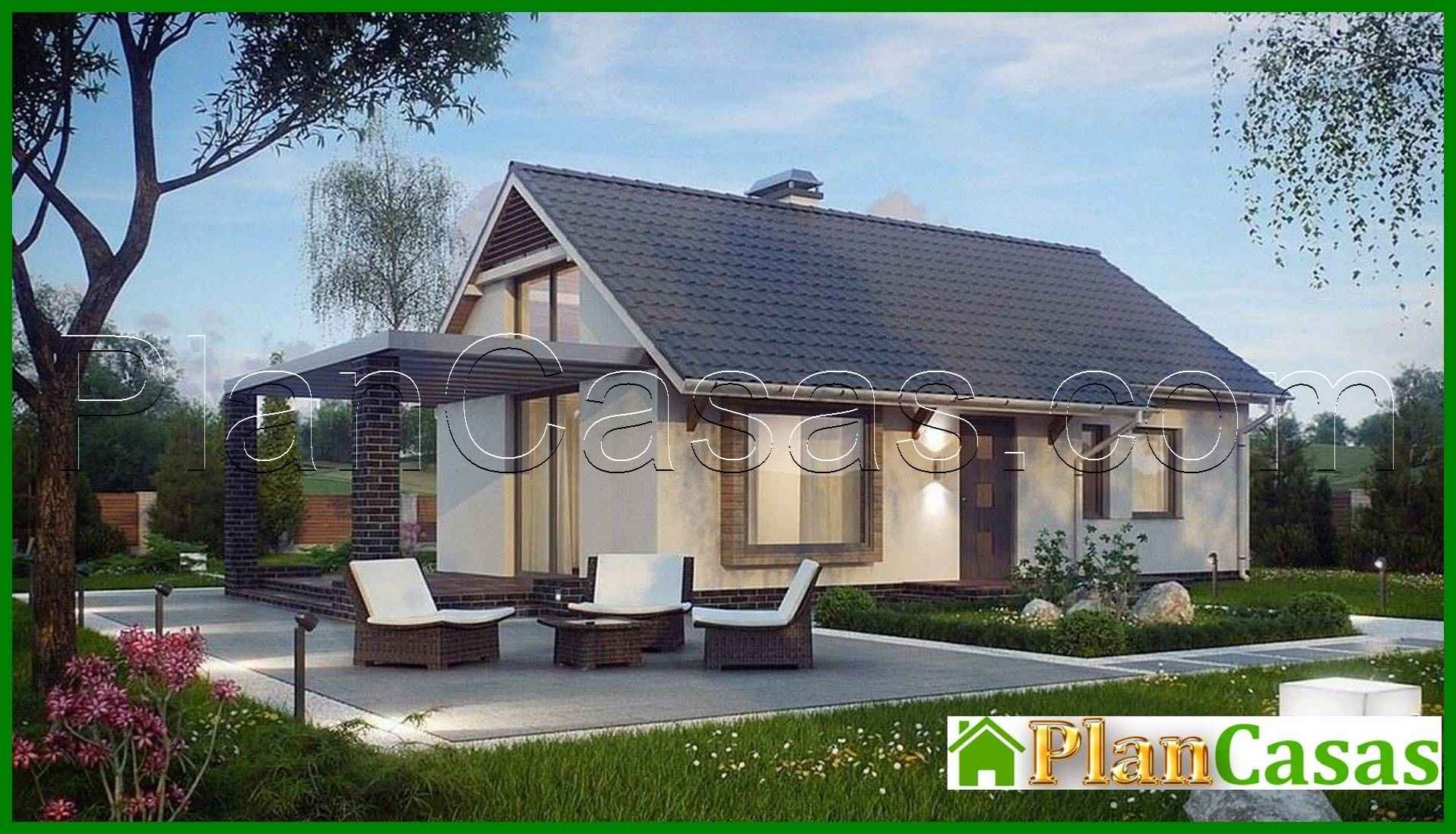 Visualization gallery - The project of a small classic one-story house