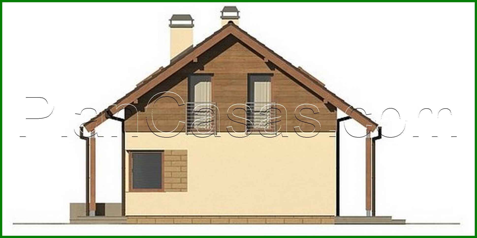 Visualization gallery - The project of a small cozy country cottage in a classic style