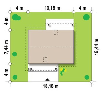 Visualization gallery - The project of a small cozy country cottage in a classic style