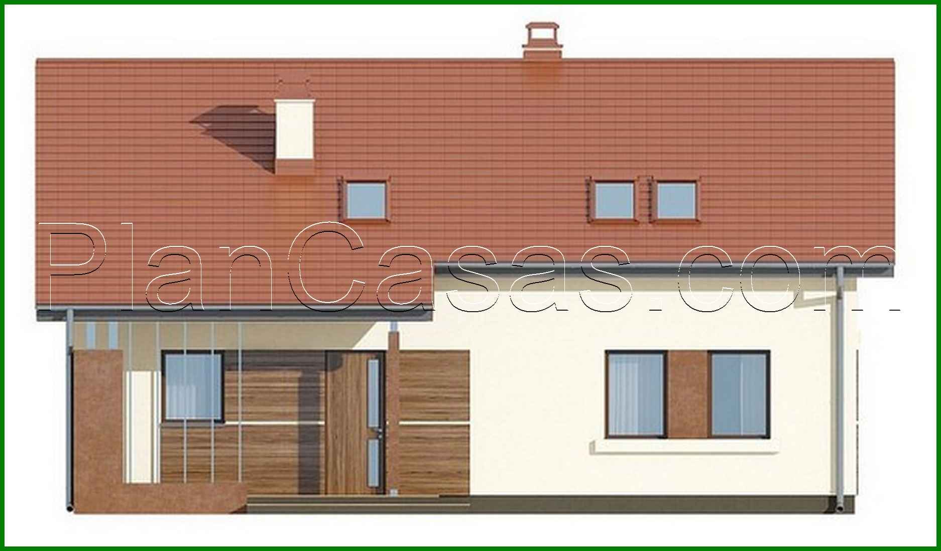 Visualization gallery - House project with attic and guest rooms on the ground floor