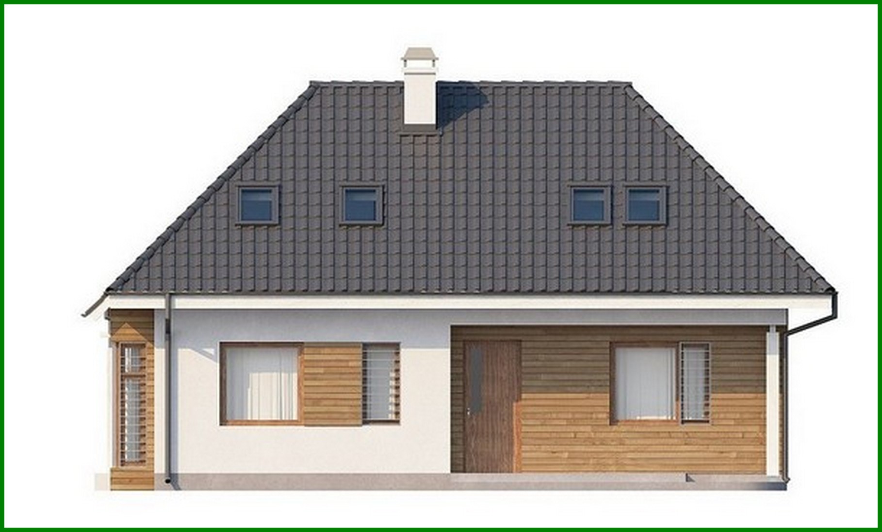 Visualization gallery - House project with an attic and an additional small bedroom