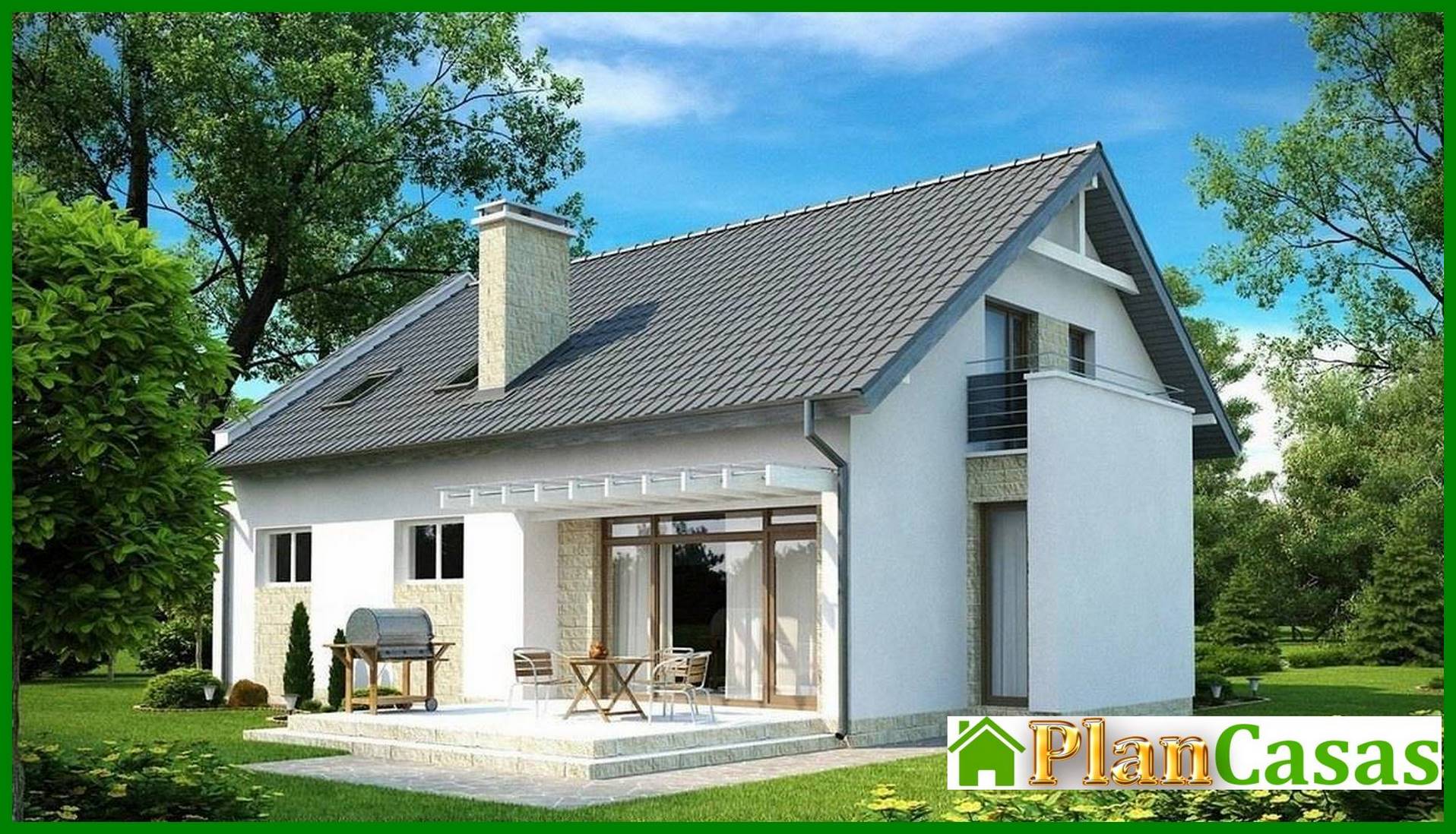 Visualization gallery - The project of a modern cozy cottage