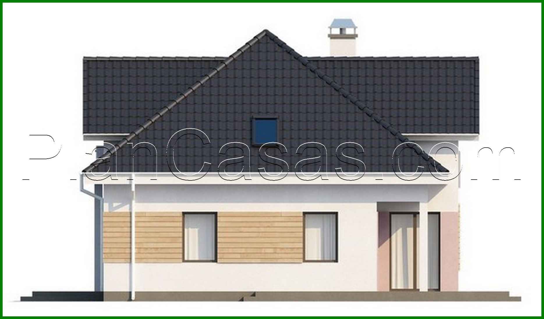 Visualization gallery - Project of a stylish cottage with a garage for two cars