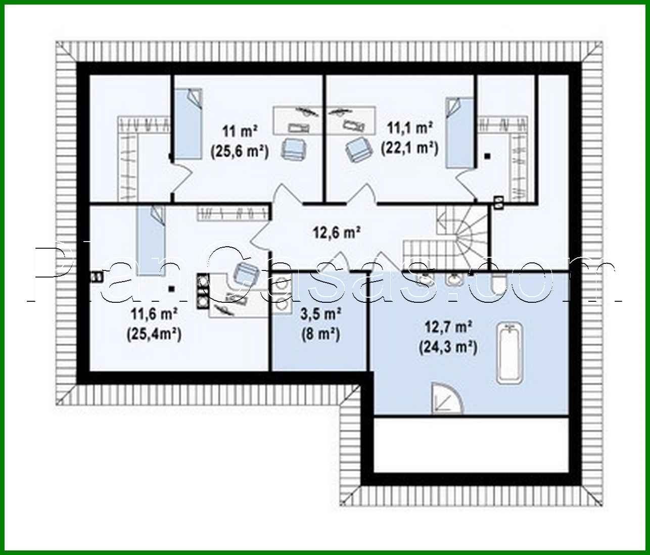 Visualization gallery - Project of a cottage with a garage and an additional night zone
