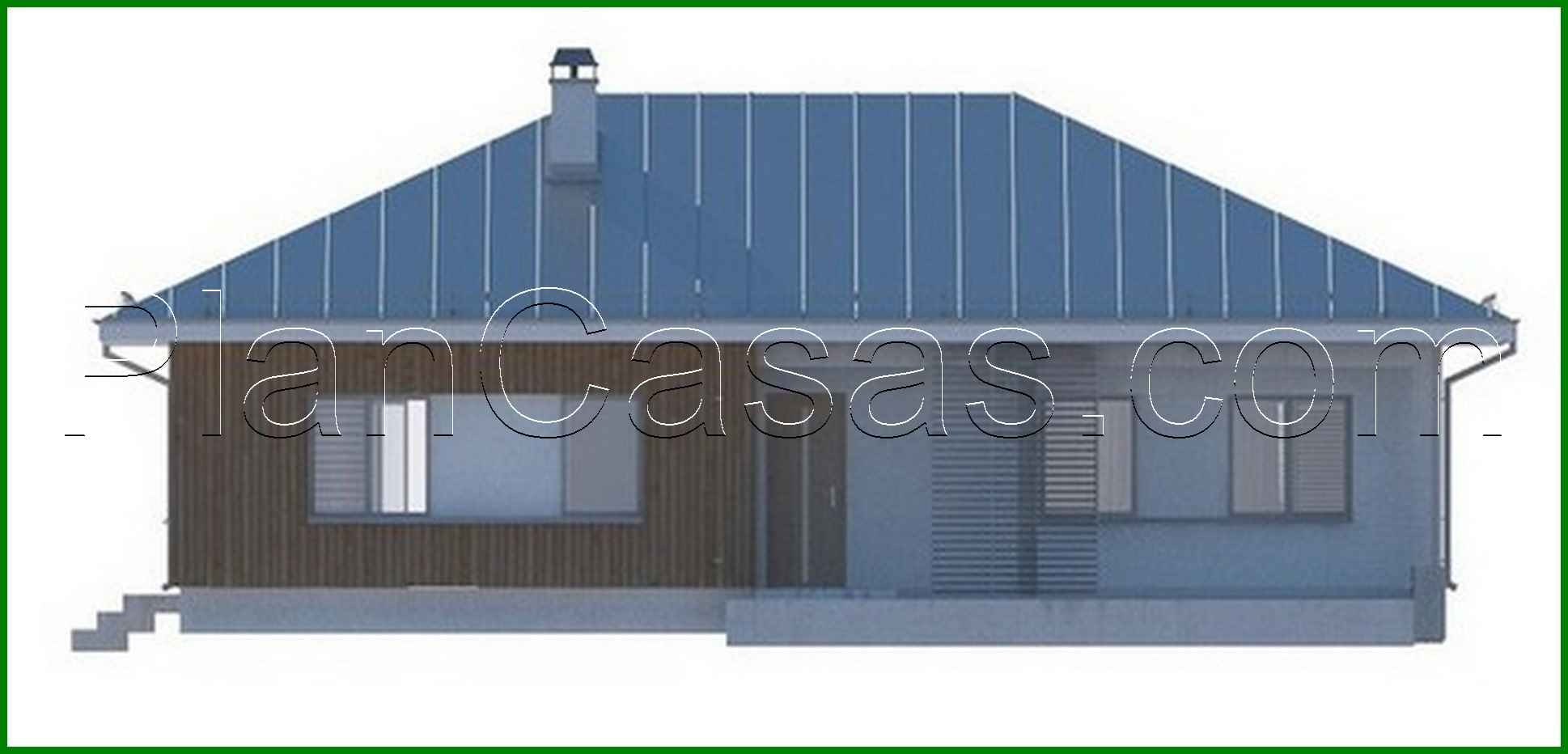 Visualization gallery - The project of a country house with a sloping roof