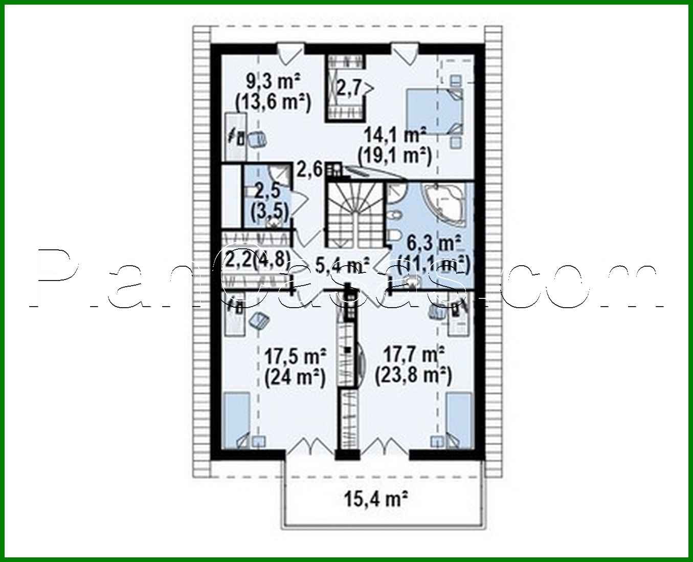 Visualization gallery - House project with a large terrace above the garage