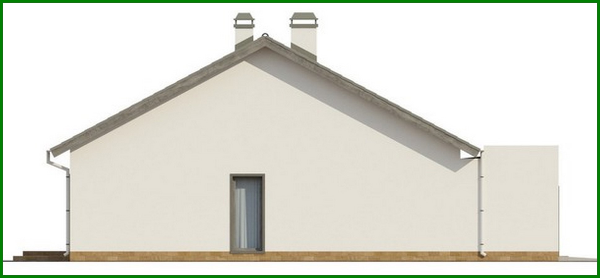 Visualization gallery - Project of a classic cottage with an attic and a mezzanine above the living room