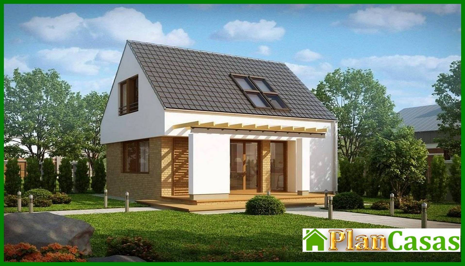 Small cottage project house plan