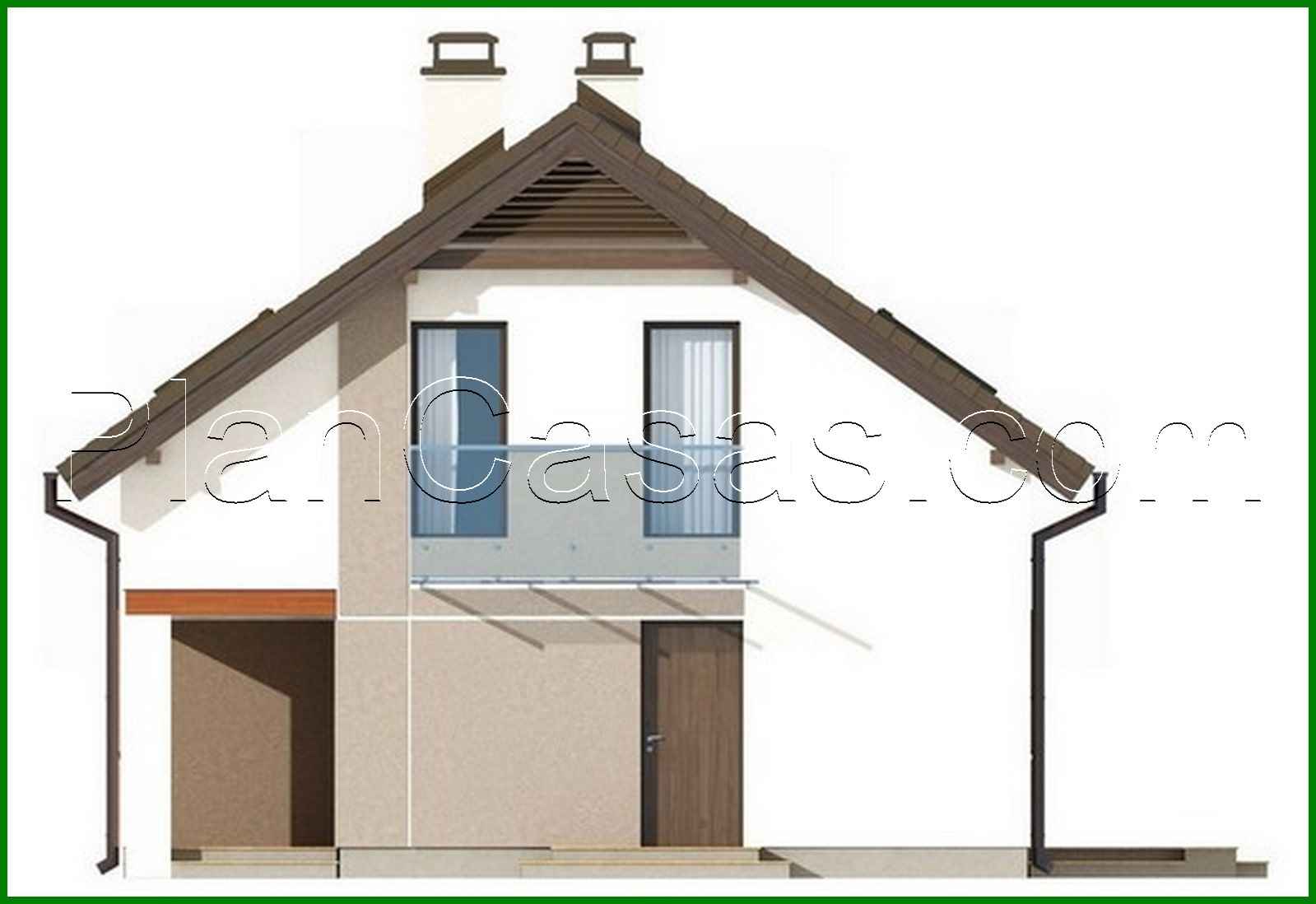 Visualization gallery - The project of an economical small cottage with an attic