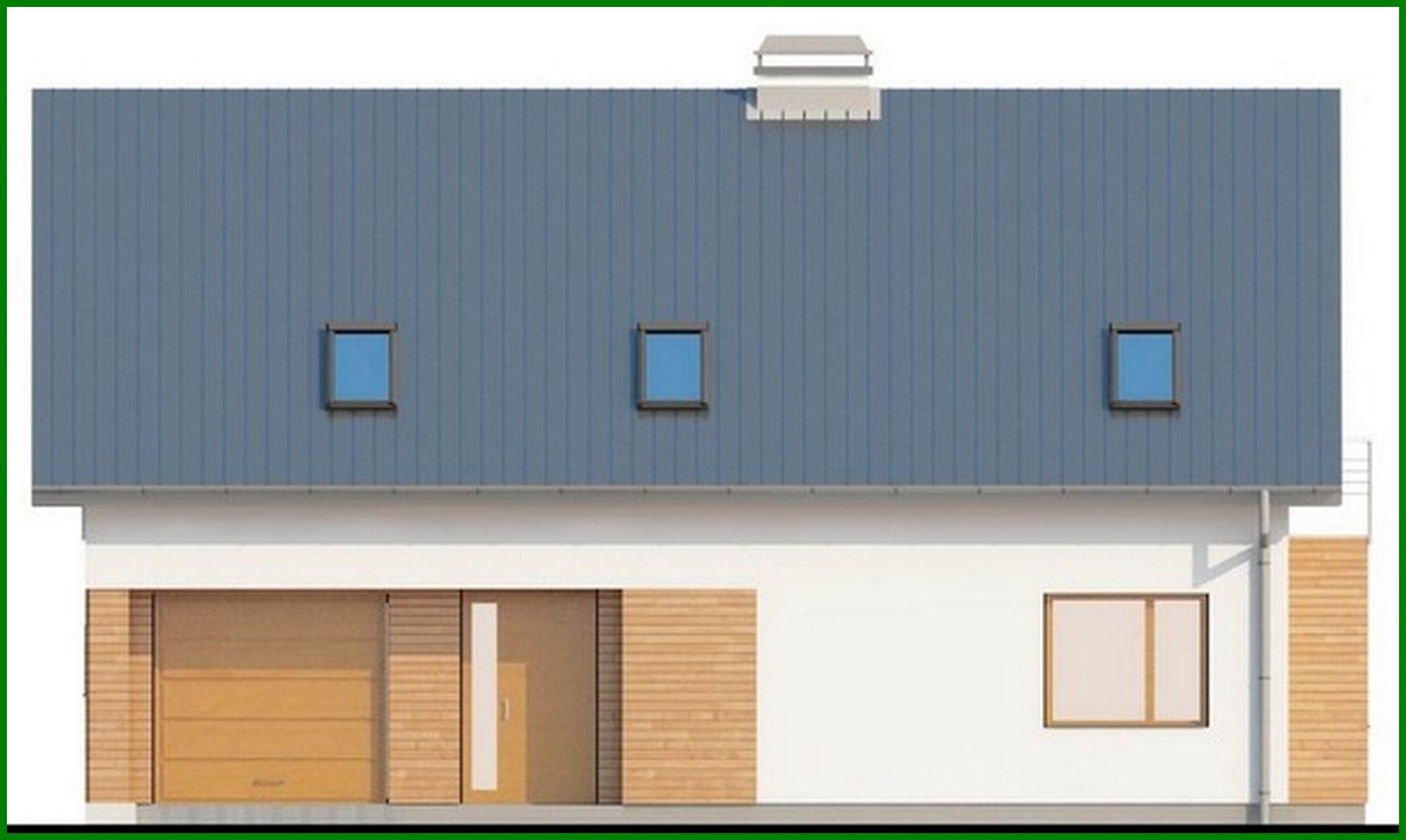 Visualization gallery - House project with an attic, a large technical room and an office