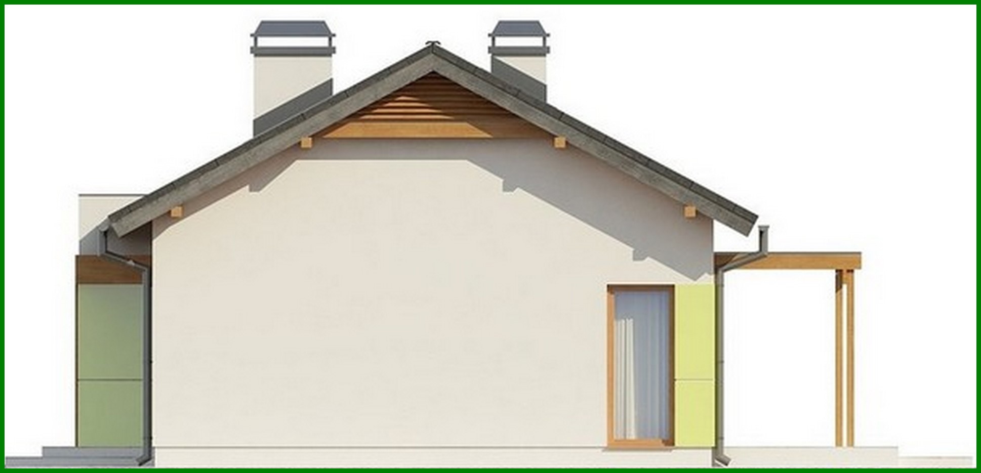 Visualization gallery - The project of a small summer cottage private one-story classic house