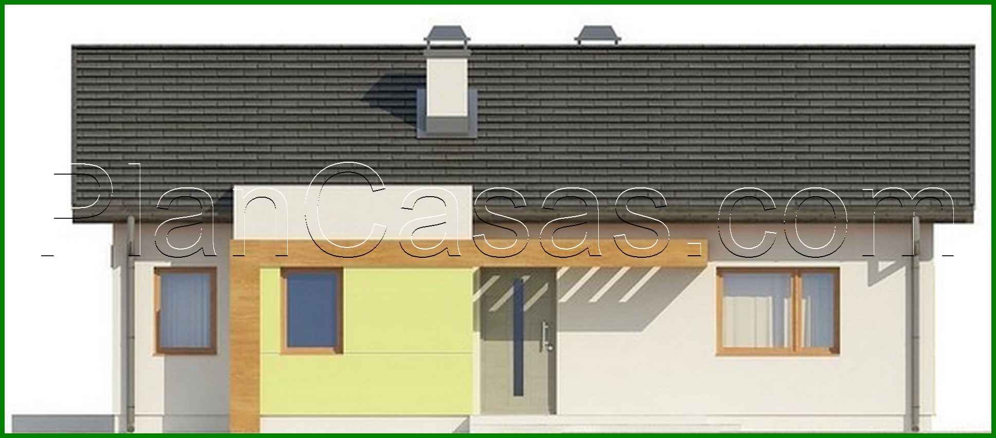 Visualization gallery - The project of a small summer cottage private one-story classic house