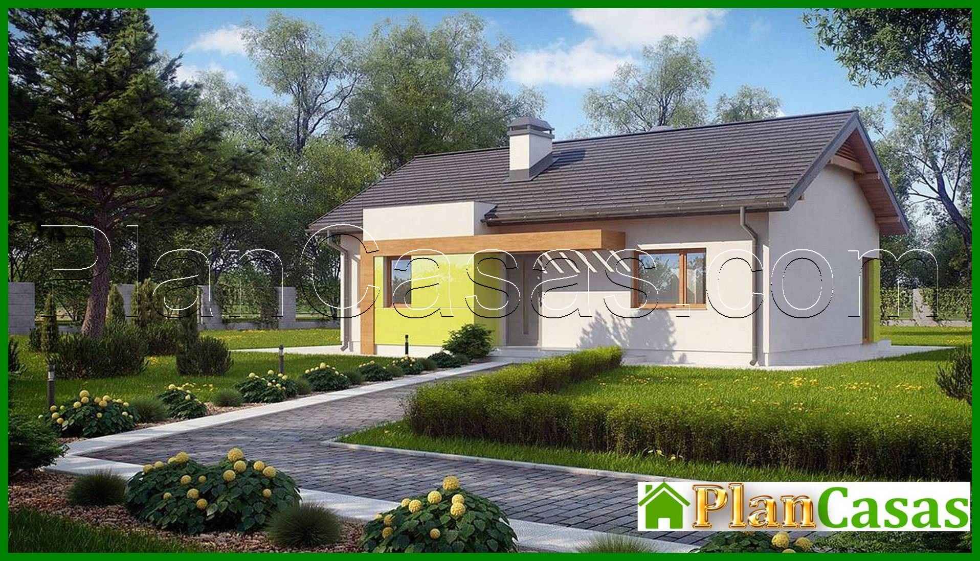 Visualization gallery - The project of a small summer cottage private one-story classic house