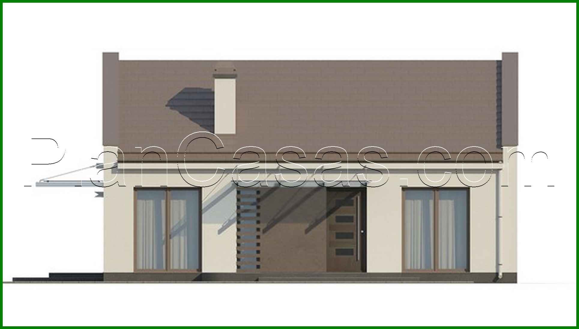 Visualization gallery - The project of a modern one-story private cottage