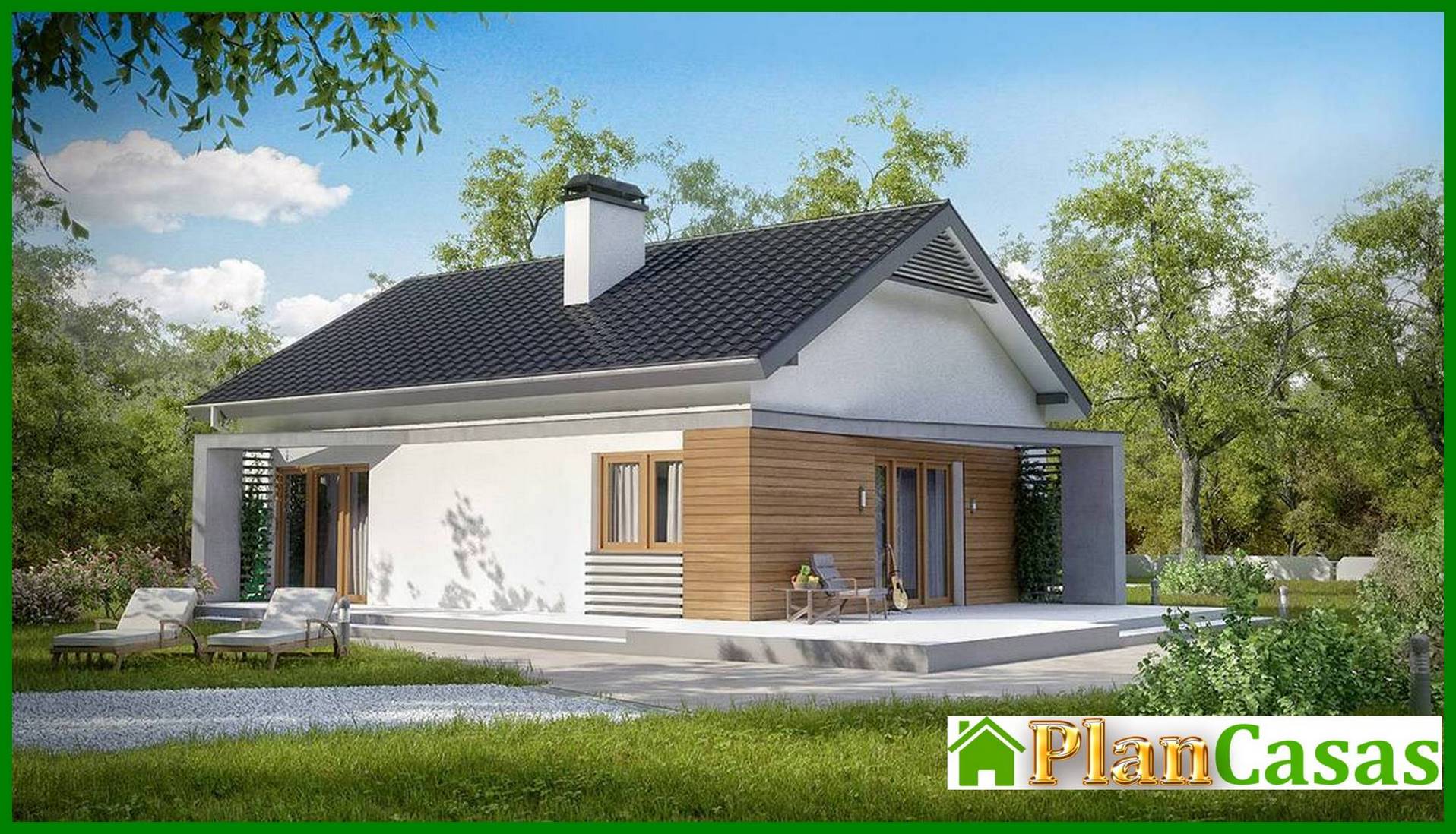 Visualization gallery - Project of a classic house of modern layout