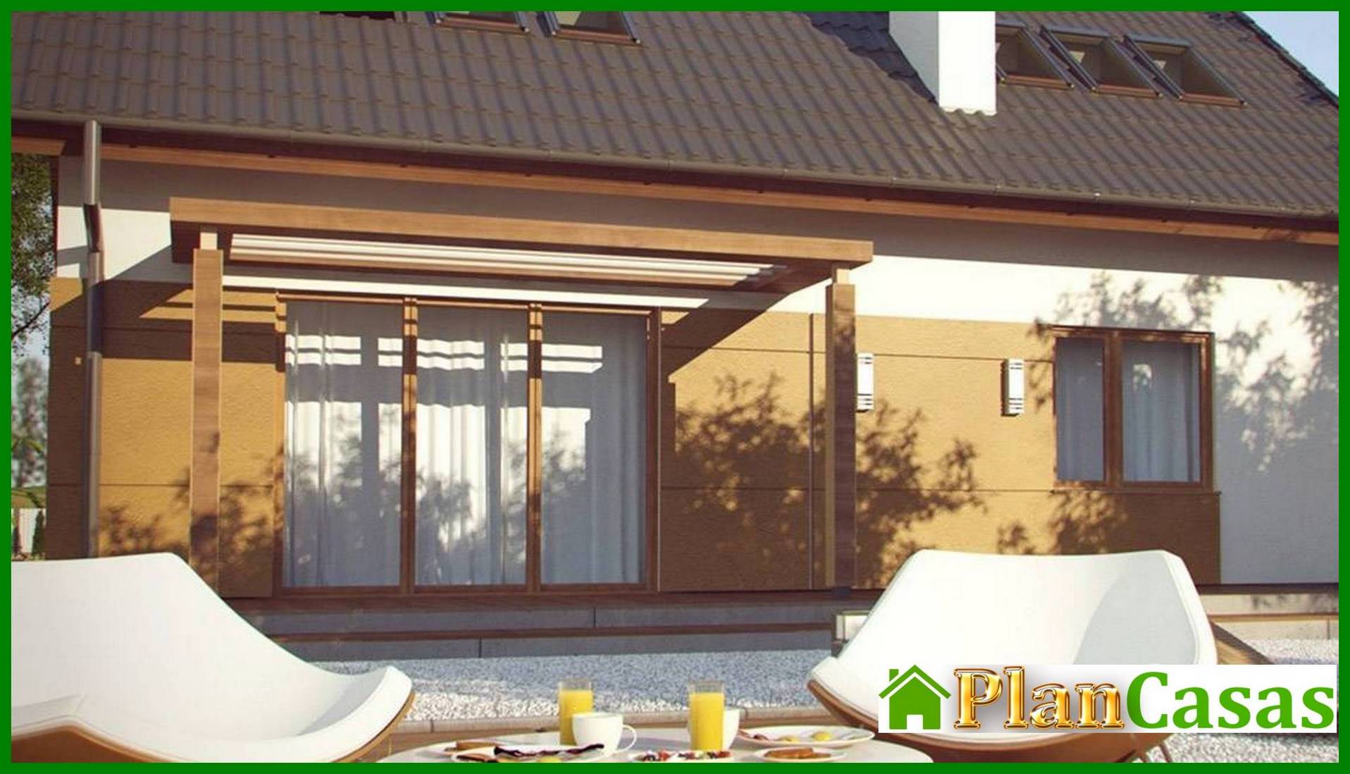 Visualization gallery - The project of an energy-saving house with an attic