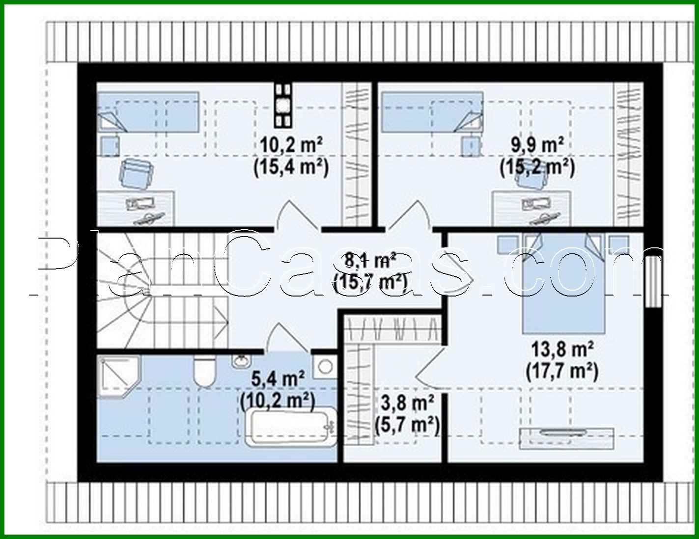 Visualization gallery - The project of an energy-saving house with an attic