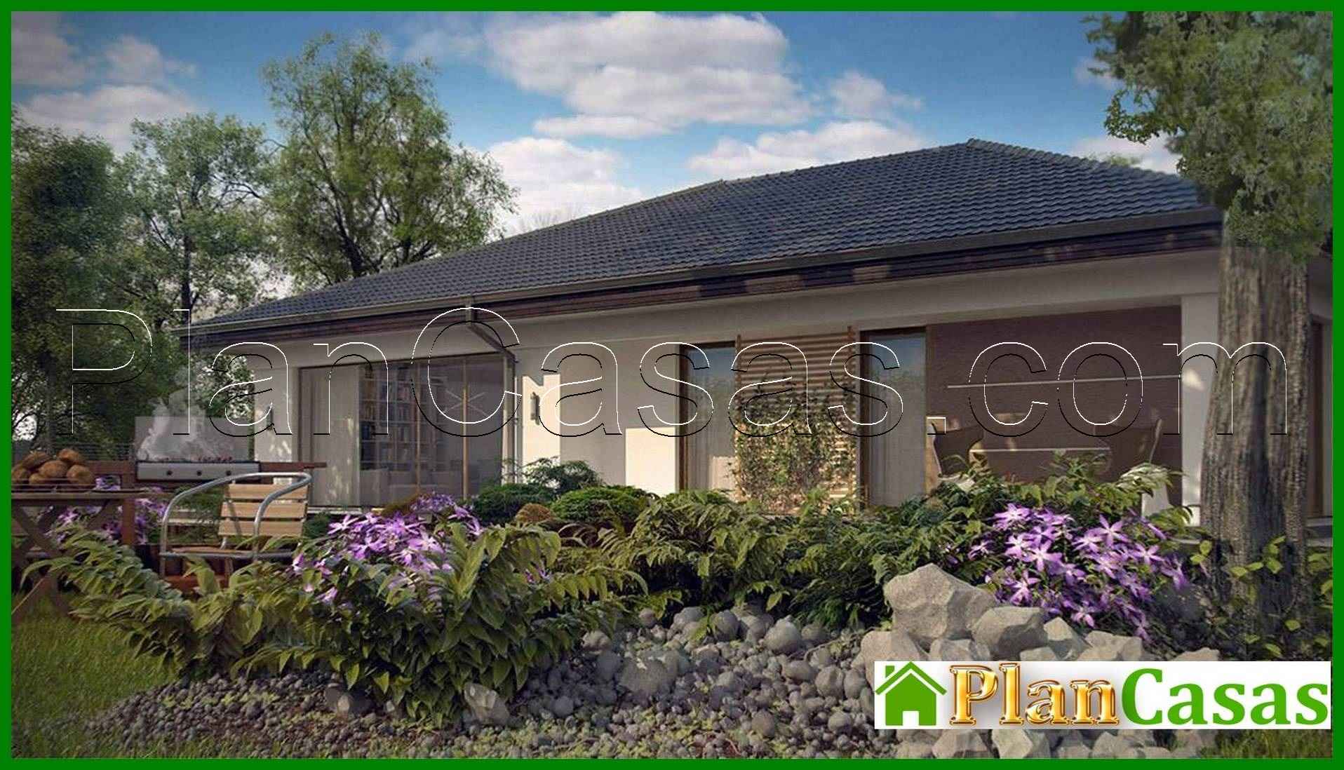 Visualization gallery - The project of a one-story house with a garage for one car