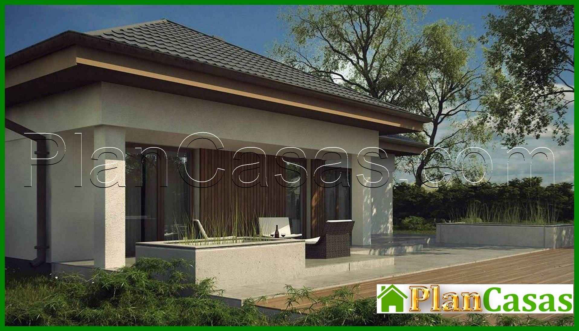 Visualization gallery - Project of a stylish practical one-story house