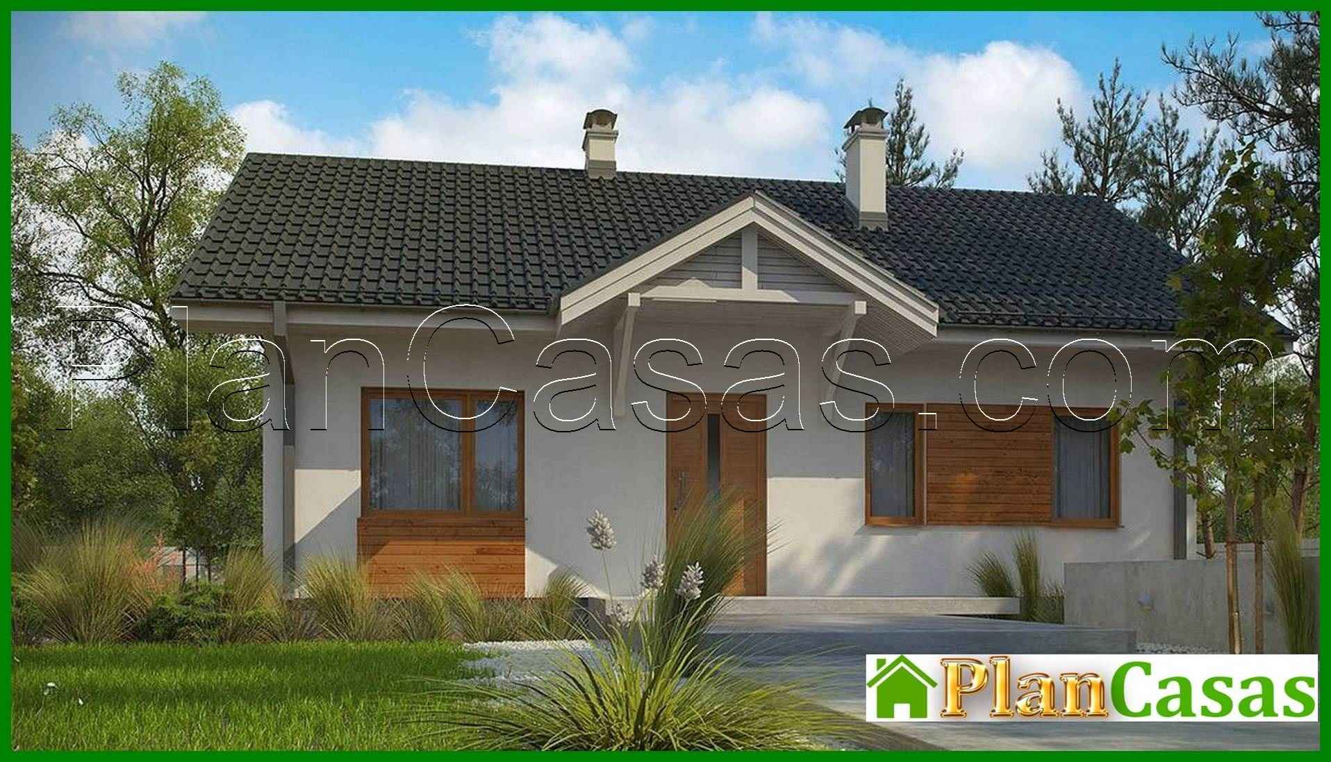 Visualization gallery - The project of a one-story house in a classic style