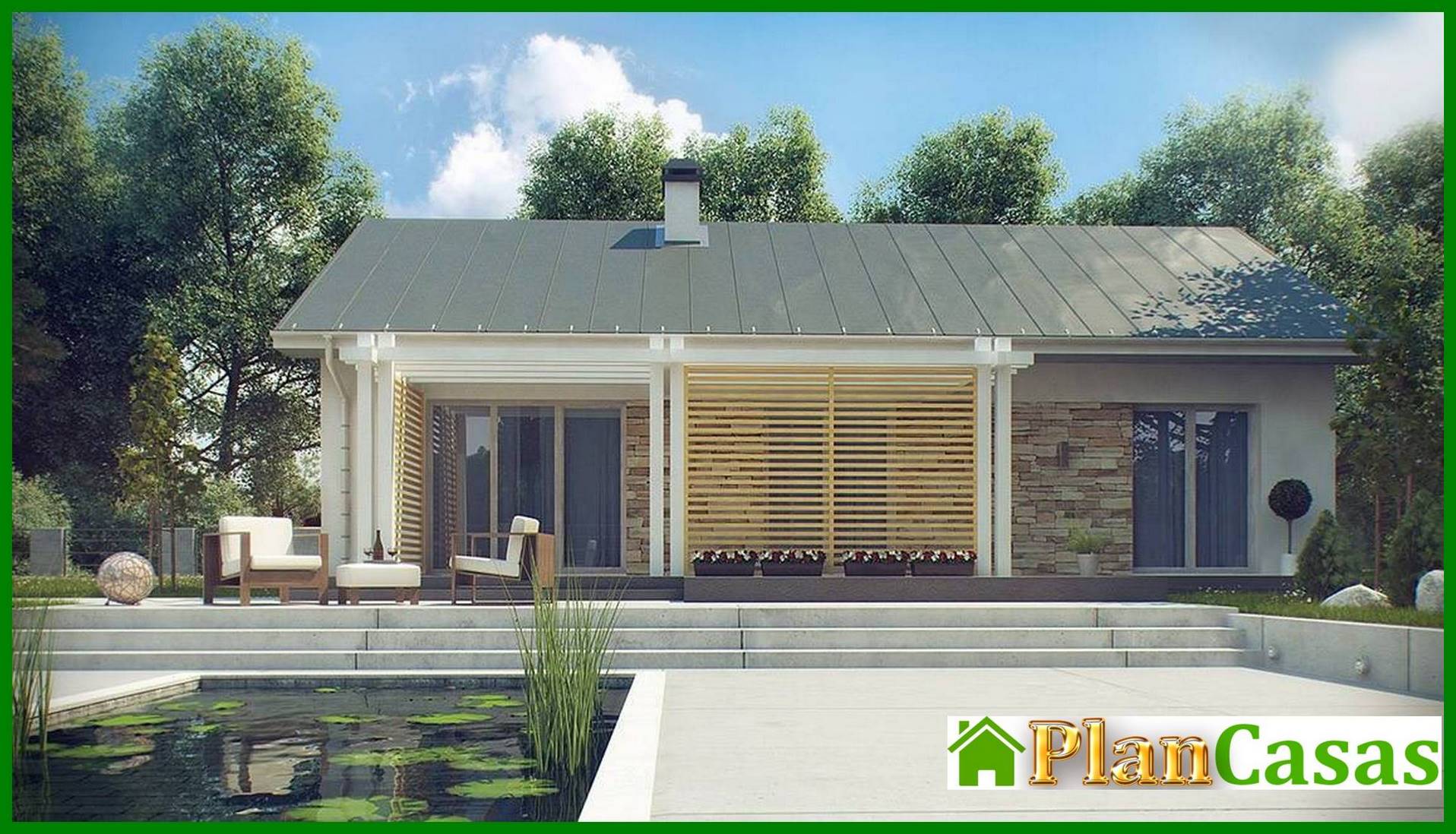 Visualization gallery - Simple elegant one-story house project