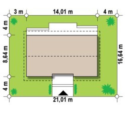 Visualization gallery - Simple elegant one-story house project