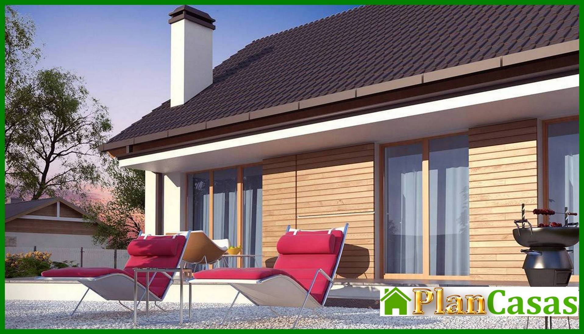 Visualization gallery - The project of a one-story economical and functional house