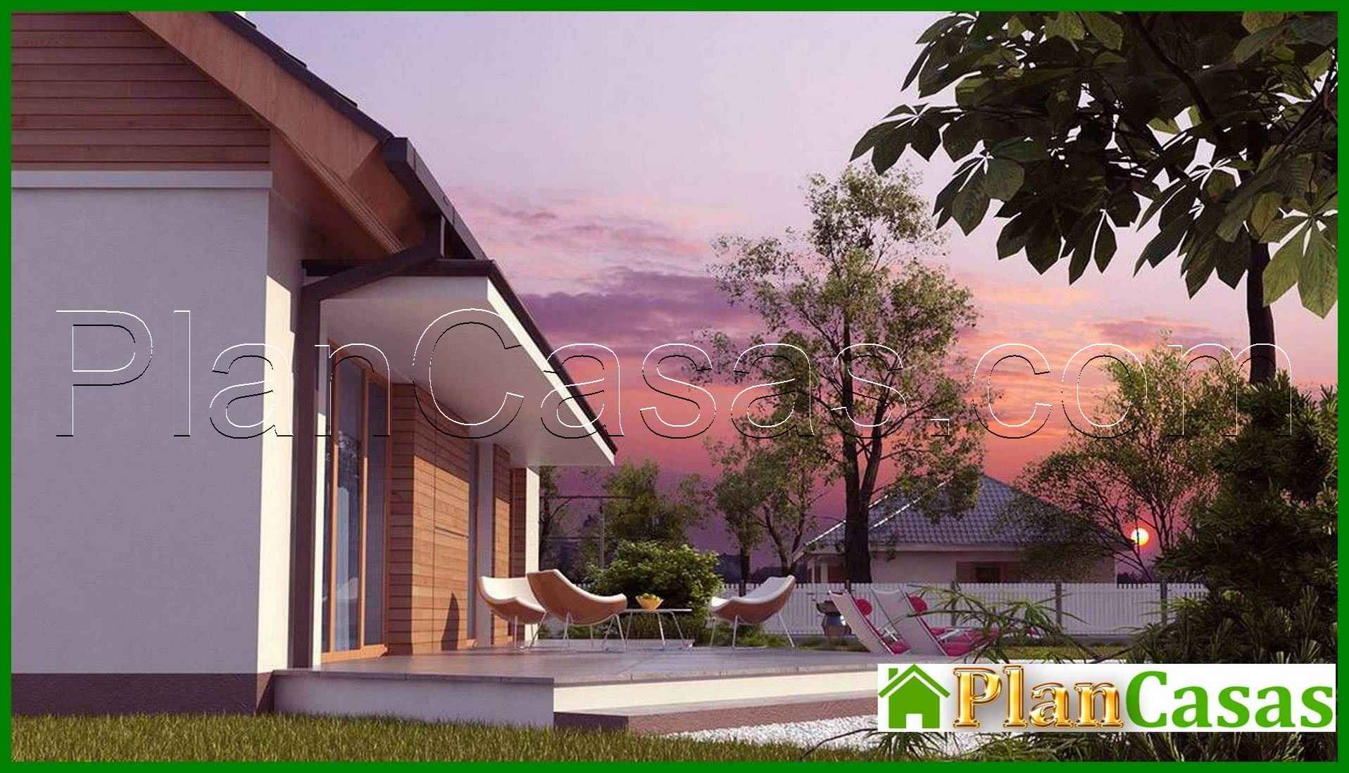 Visualization gallery - The project of a one-story economical and functional house