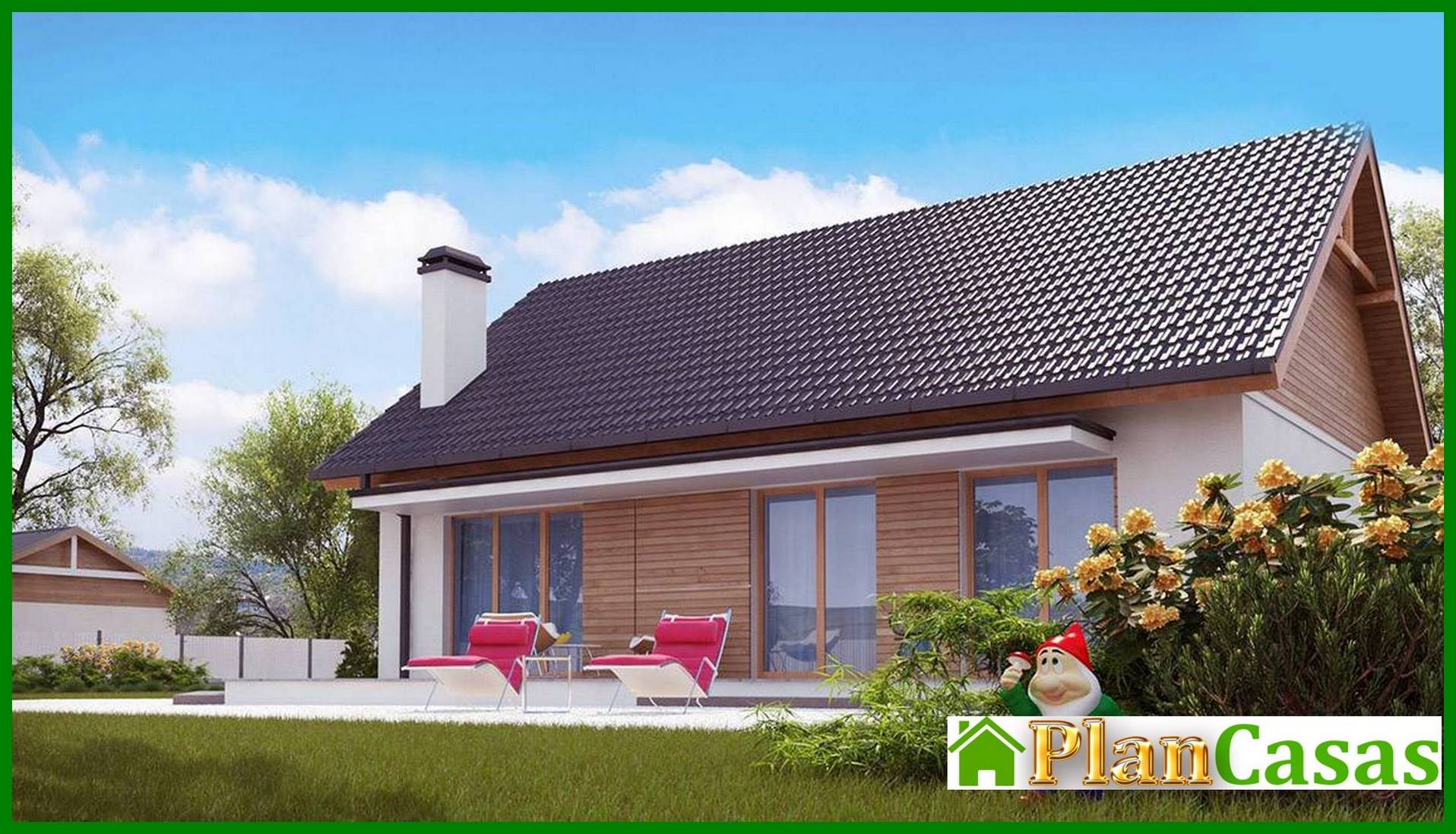 Visualization gallery - The project of a one-story economical and functional house