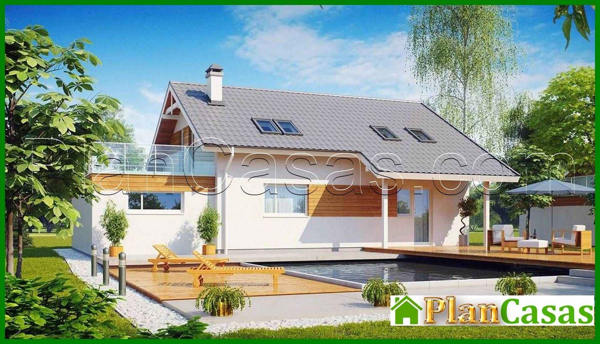 Visualization gallery - The project of a bright house with a large terrace on the second floor