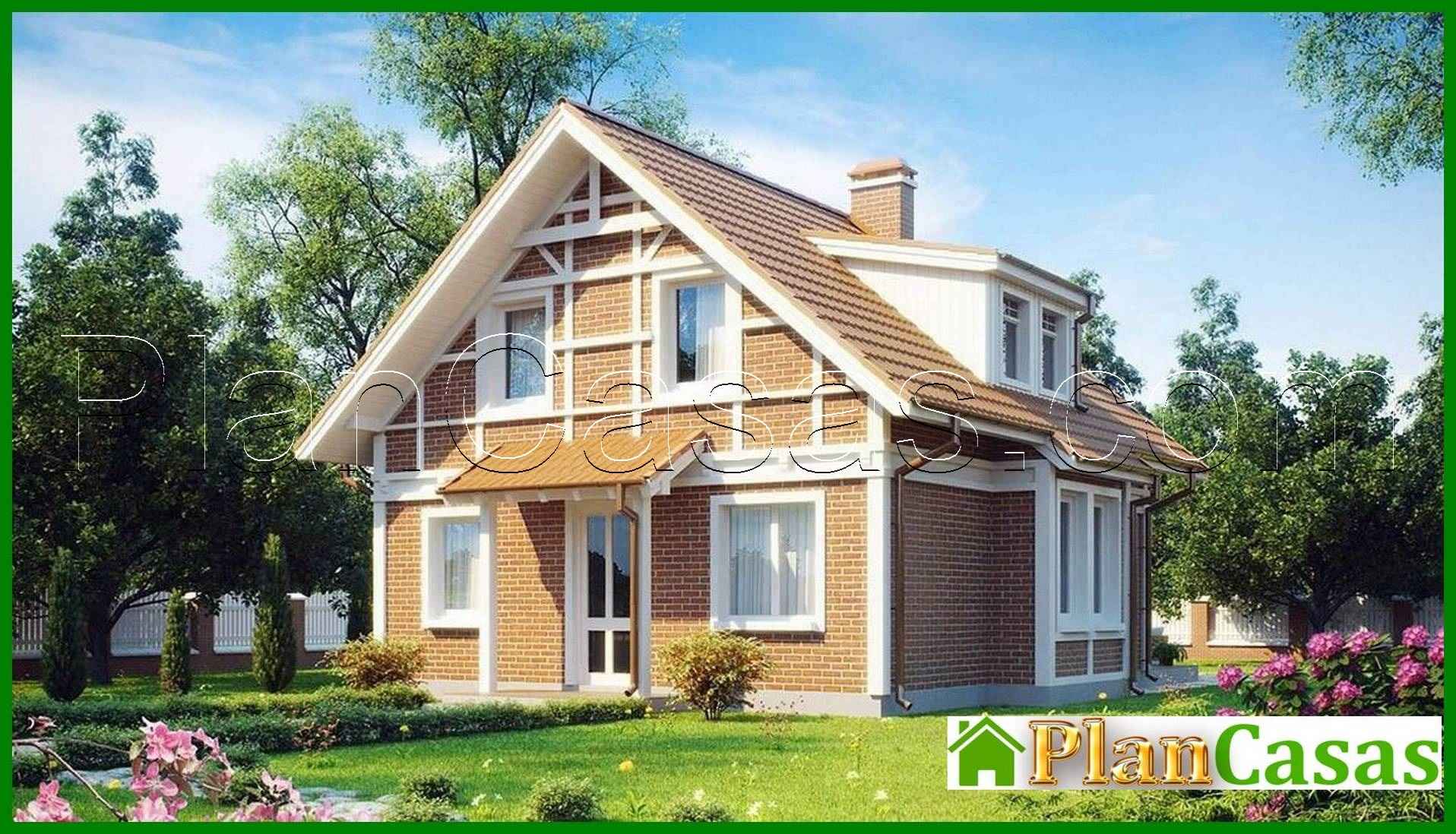 Project of a small house with an office on the ground floor house plan