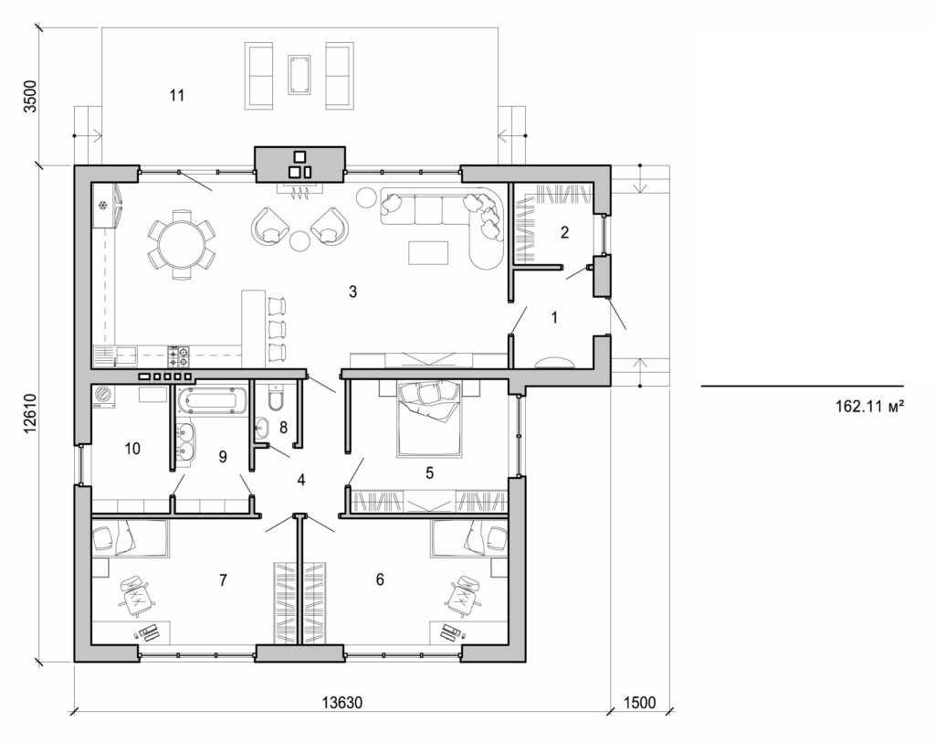 Visualization gallery - One storey house
