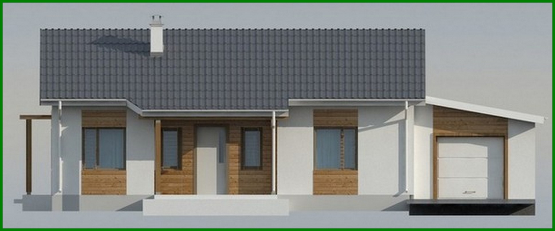 Visualization gallery - The classic project of a small country house