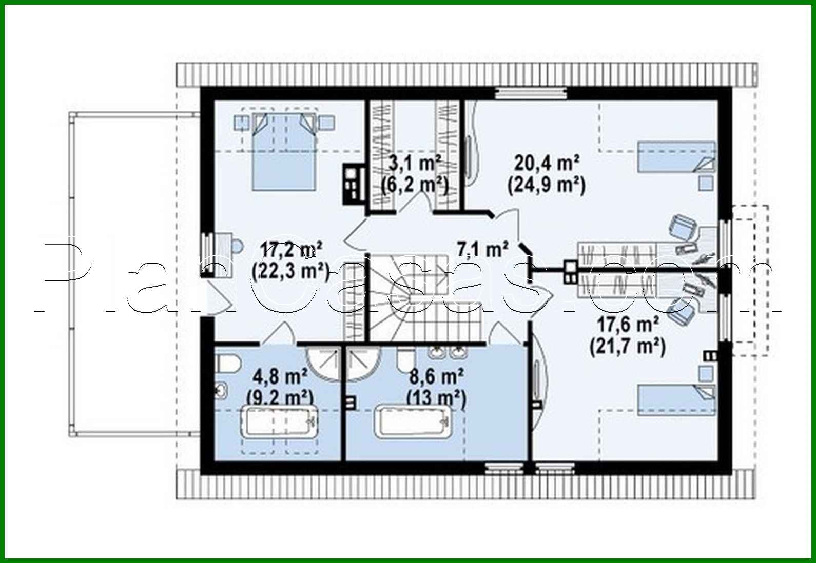 Visualization gallery - The project of a bright cozy cottage with an attic and a garage for 2 cars