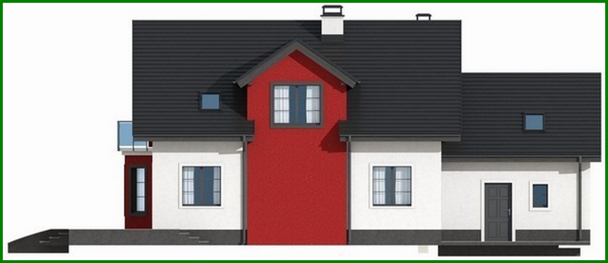 Visualization gallery - House project with garage and bay window