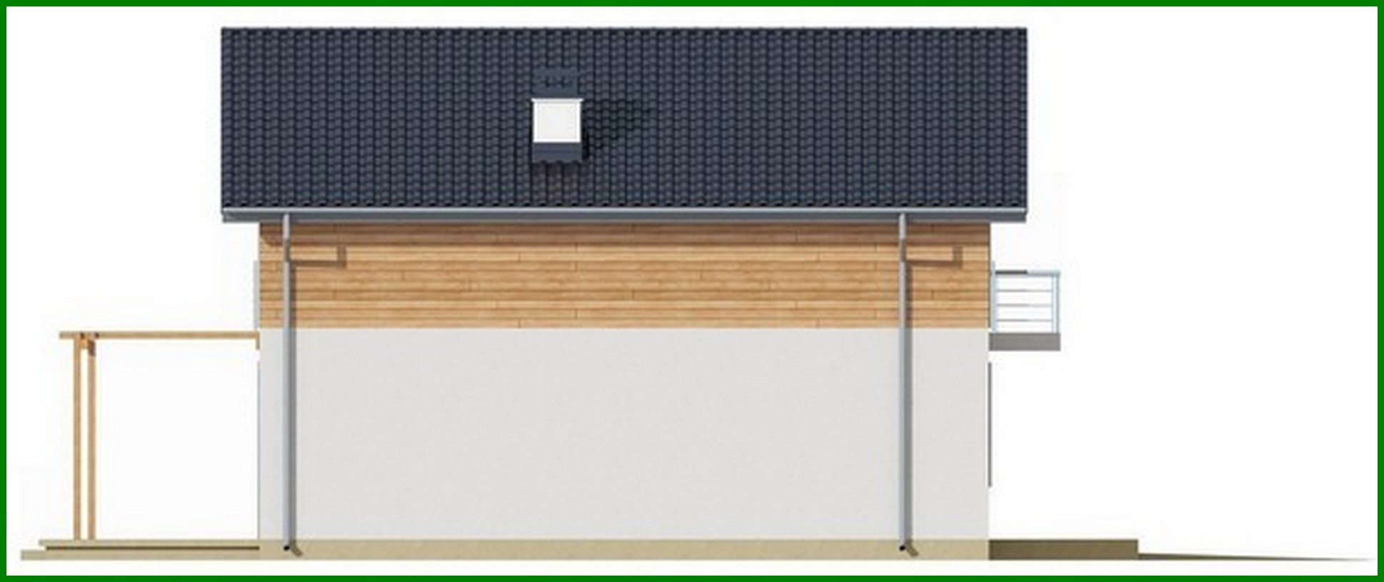 Visualization gallery - Project of a 2-storey classic spacious house with an attic and a garage